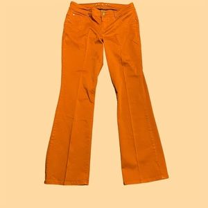 Orange Flared Pants